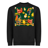 Black farm life seamless pattern Heavyweight Sweatshirt - FaDigitalArtStudio