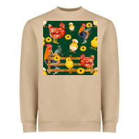 Mushroom farm life seamless pattern Heavyweight Sweatshirt - FaDigitalArtStudio