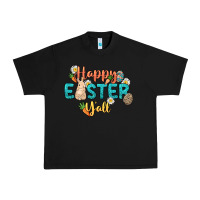 Black Happy Easter y'all Easter Day Urban Heavy Tee - HowdyJamesFarm