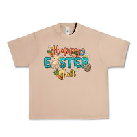 Burro Happy Easter y'all Easter Day Urban Heavy Tee - HowdyJamesFarm