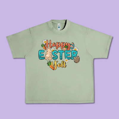 Happy Easter Y'all Easter Day Urban Heavy Tee Designed By Howdyjamesfarm