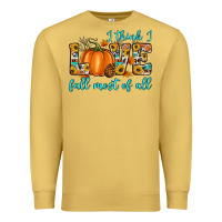 Antique Gold i think i love fall most of all Premium Sweatshirt - Artiststas