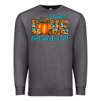 Charcoal Heather i think i love fall most of all Premium Sweatshirt - Artiststas