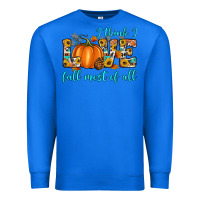 True Royal i think i love fall most of all Premium Sweatshirt - Artiststas