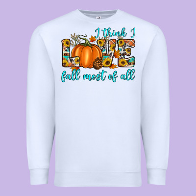 I Think I Love Fall Most Of All Premium Sweatshirt Designed By Artiststas