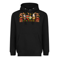 Black Christmas coffee cups Heavyweight Hoodie - Artiststas