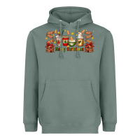 Sage Christmas coffee cups Heavyweight Hoodie - Artiststas