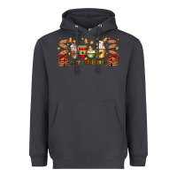 Christmas Coffee Cups Heavyweight Hoodie | Teevron