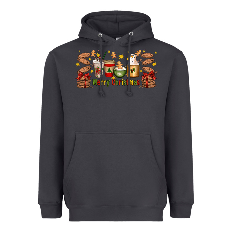 Christmas Coffee Cups Heavyweight Hoodie by Artiststas | Teevron