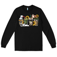 Black cowhide coffee cup Long Sleeve Tee - HowdyJamesFarm