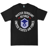 Black Limited Edition Master Sergeant Retired Air Force Military Retiremen Premium Tee - lanVoArt