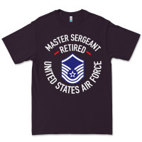 Plum Limited Edition Master Sergeant Retired Air Force Military Retiremen Premium Tee - lanVoArt