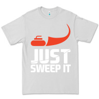 Dove Grey just sweep it! funny curling sports gift hoodie Premium Tee - lanVoArt