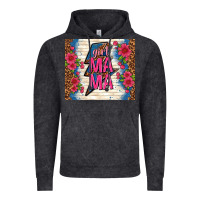 Vintage Black girl mama thunder with flowers Vintage Hoodie - TumblerDesignByShophia