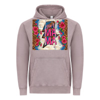 Vintage Zinc girl mama thunder with flowers Vintage Hoodie - TumblerDesignByShophia