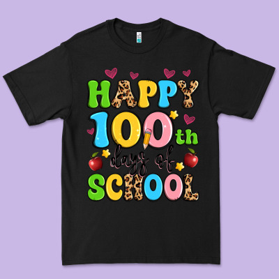 Happy 100 Th Days Of School Premium Tee Designed By Artiststas