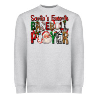 Santa's Favorite Baseball Player For Christmas Heavyweight Sweatshirt | Teevron