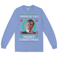 Colony Blue Hot Trend Die Hard Christmas Yippie Ki Yay Long Sleeve Tee - lanVoArt