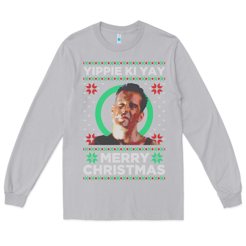 Hot Trend Die Hard Christmas Yippie Ki Yay Long Sleeve Tee by lanVoArt | Teevron