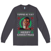 Smoke Hot Trend Die Hard Christmas Yippie Ki Yay Long Sleeve Tee - lanVoArt