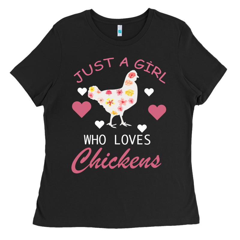 Just A Girl Who Love Chickens Ladies Tee by Bettercallsaul | Teevron
