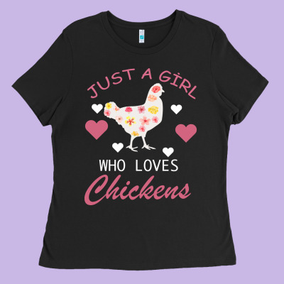 Just A Girl Who Love Chickens Ladies Tee Designed By Bettercallsaul