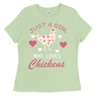 Matcha Just A Girl Who Love Chickens Ladies Tee - Bettercallsaul
