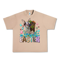 Burro Happy Easter Heifers Easter Day Urban Heavy Tee - HowdyJamesFarm