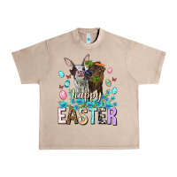 French Oak Happy Easter Heifers Easter Day Urban Heavy Tee - HowdyJamesFarm