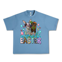 Pebble Blue Happy Easter Heifers Easter Day Urban Heavy Tee - HowdyJamesFarm