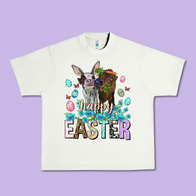 Happy Easter Heifers Easter Day Urban Heavy Tee Designed By Howdyjamesfarm