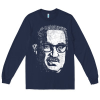 Navy Thurgood Black Leader Cool African Black History Month Gift Long Sleeve Tee - lanVoArt