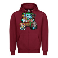 Burgundy Happy Easter Zipper Hoodie - CowhideDigitalArt