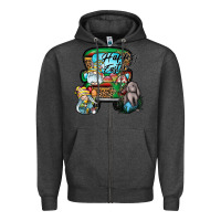 Charcoal Heather Happy Easter Zipper Hoodie - CowhideDigitalArt