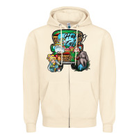 Sandshell Happy Easter Zipper Hoodie - CowhideDigitalArt