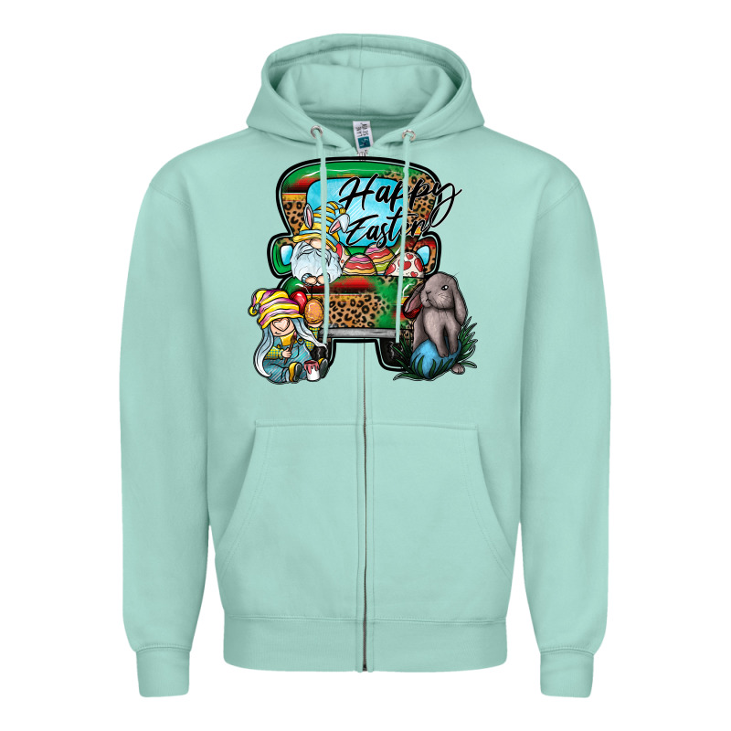 Happy Easter Zipper Hoodie by CowhideDigitalArt | Teevron