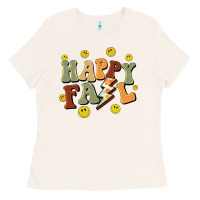 Bone happy fall smiley face Ladies Tee - BarkalooDesign