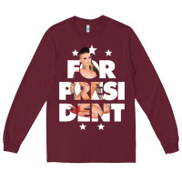 Burgundy christy mack for president   gift Long Sleeve Tee - lanVoArt