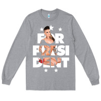 Heather Grey christy mack for president   gift Long Sleeve Tee - lanVoArt