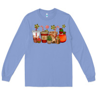 Colony Blue christmas cup cakes coffee cups Long Sleeve Tee - CowGirlArtShop
