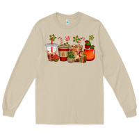 Mushroom christmas cup cakes coffee cups Long Sleeve Tee - CowGirlArtShop