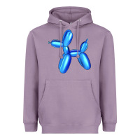 Lavender Blue Dog Balloon Heavyweight Hoodie - Artiststas