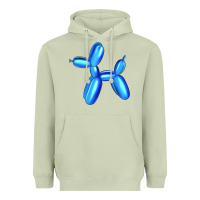 Matcha Blue Dog Balloon Heavyweight Hoodie - Artiststas