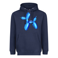 Navy Blue Dog Balloon Heavyweight Hoodie - Artiststas