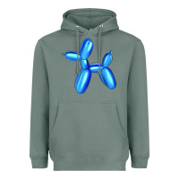 Sage Blue Dog Balloon Heavyweight Hoodie - Artiststas
