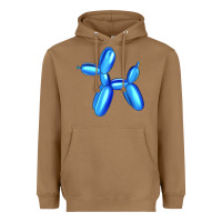 Toasted Coconut Blue Dog Balloon Heavyweight Hoodie - Artiststas