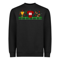 Black trophy cup american football uniform libbey glass Heavyweight Sweatshirt - BundleAndBundleShop