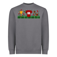 Trophy Cup American Football Uniform Libbey Glass Heavyweight Sweatshirt | Teevron