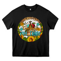 Black teaching my tribe round earring Heavy Core Tee - BundleAndBundleShop