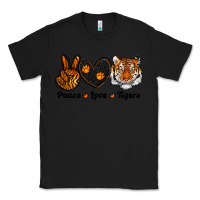 Black peace love tigers Classic Tee - RanaPortraitStore